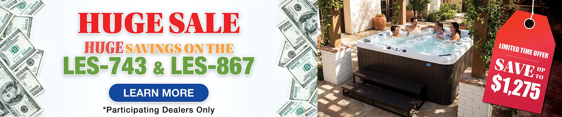 Calspas hot tub being used in a family setting - Ontario